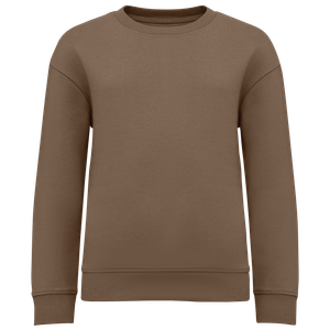 Eco-Friendly Kids' Oversize Round Neck Sweatshirt, miniatyr 4